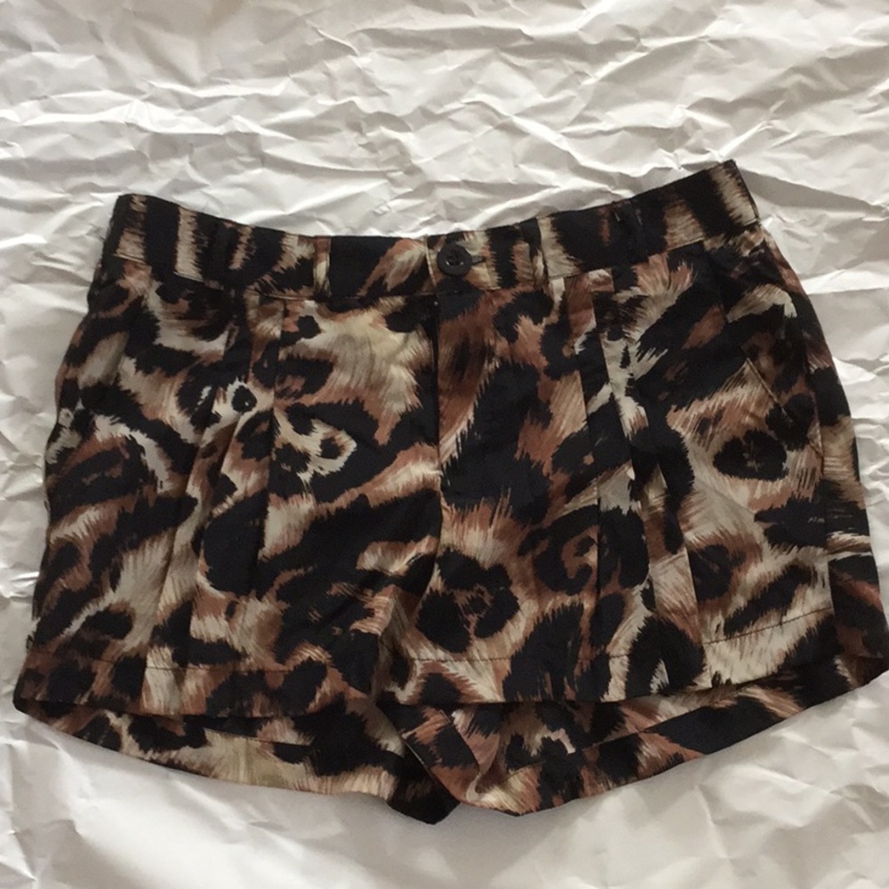 Cheetah print shorts